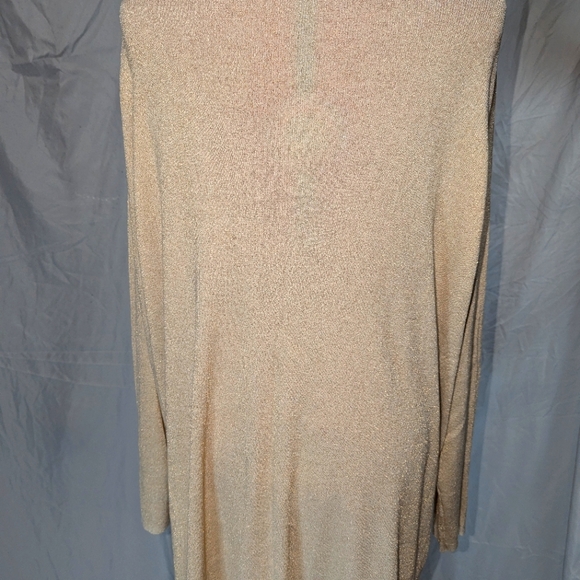 Shimmer cream/gold tunic top - Picture 4 of 5